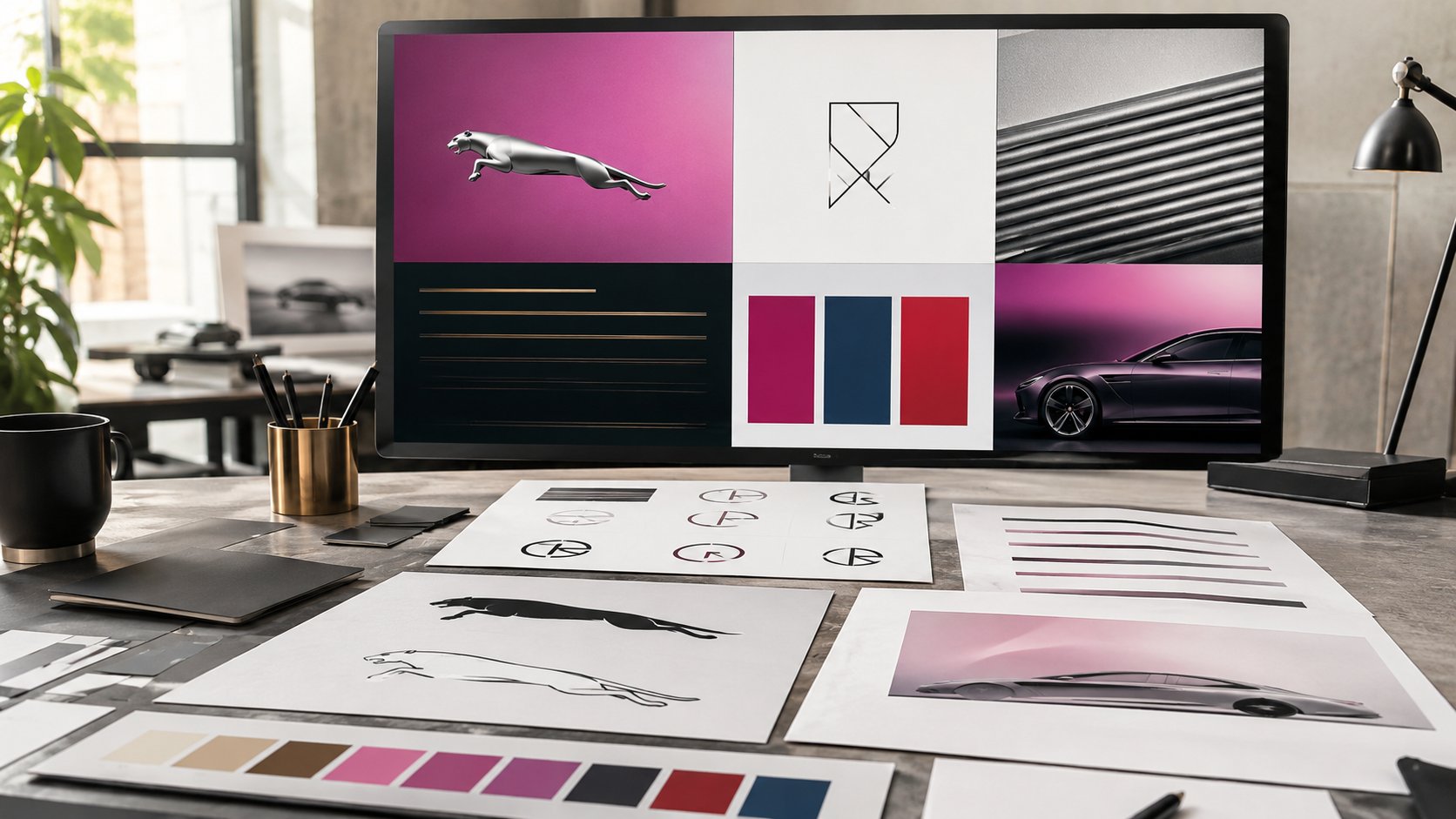 Análise conceitual da nova logo Jaguar e de seus elementos gráficos