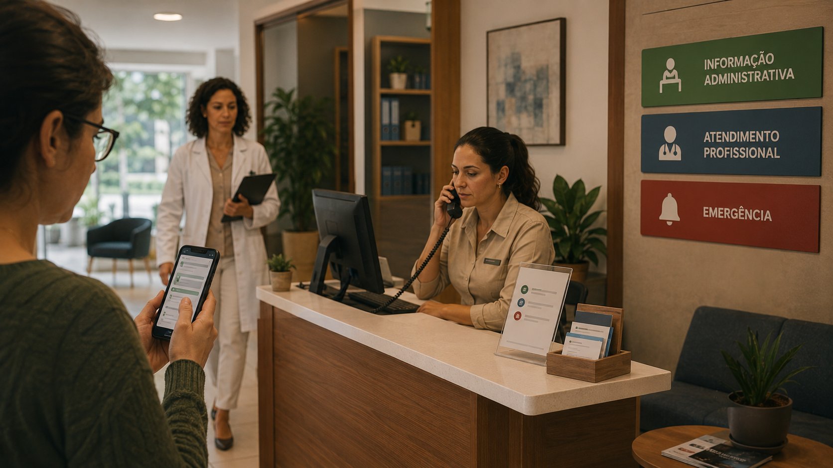 Assistente de IA interrompendo atendimento de risco e transferindo a conversa para uma profissional