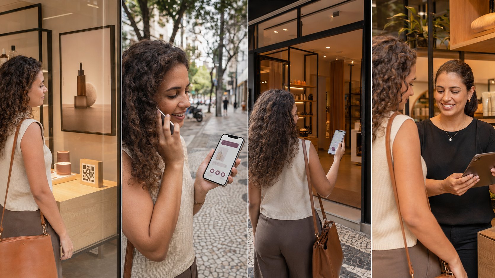 Cliente percorrendo diferentes etapas de uma jornada automatizada pelo WhatsApp