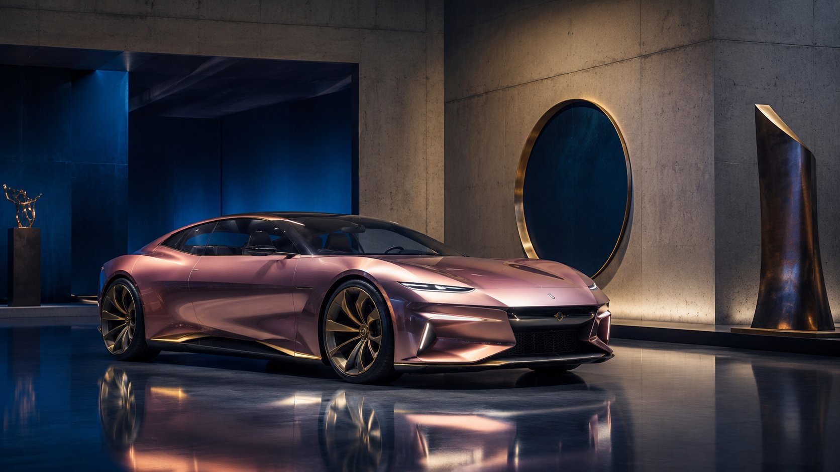 Equipe de agência apresentando uma estratégia de marketing automotivo de luxo