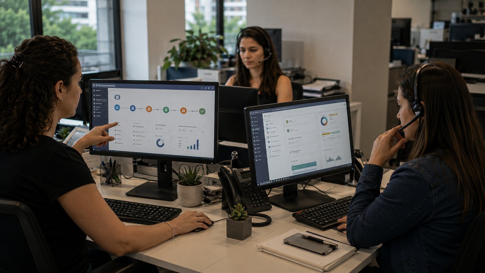 Equipe de marketing transferindo um lead com histórico completo para vendas pelo CRM