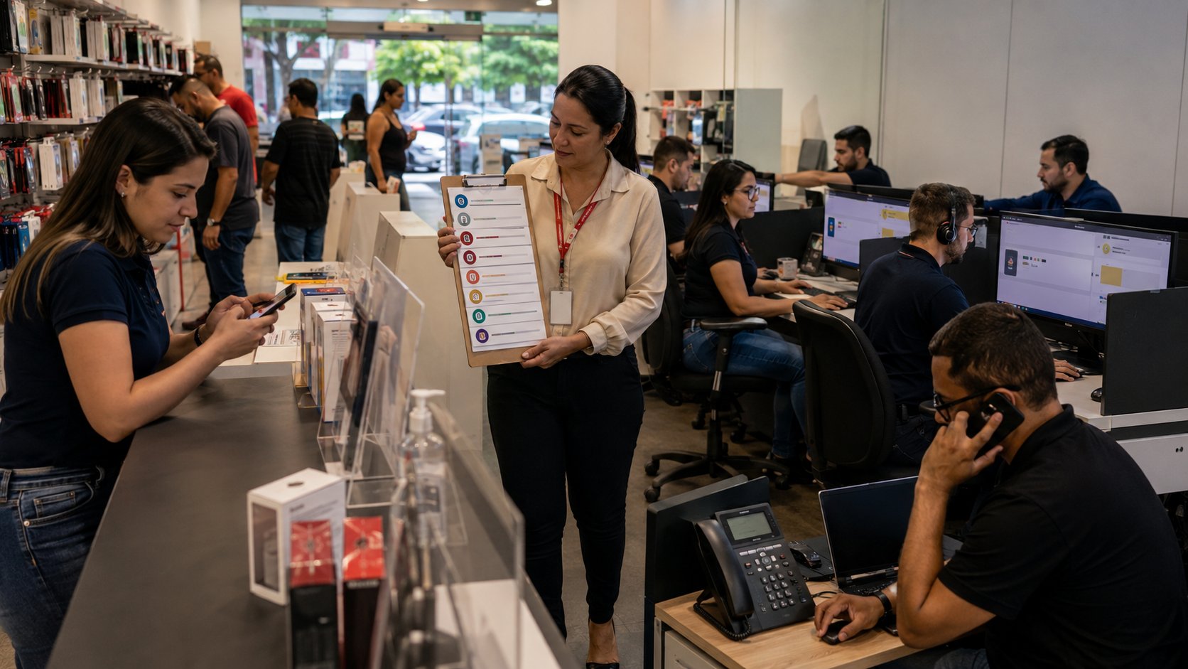 Equipe migrando do aplicativo para uma plataforma de atendimento WhatsApp