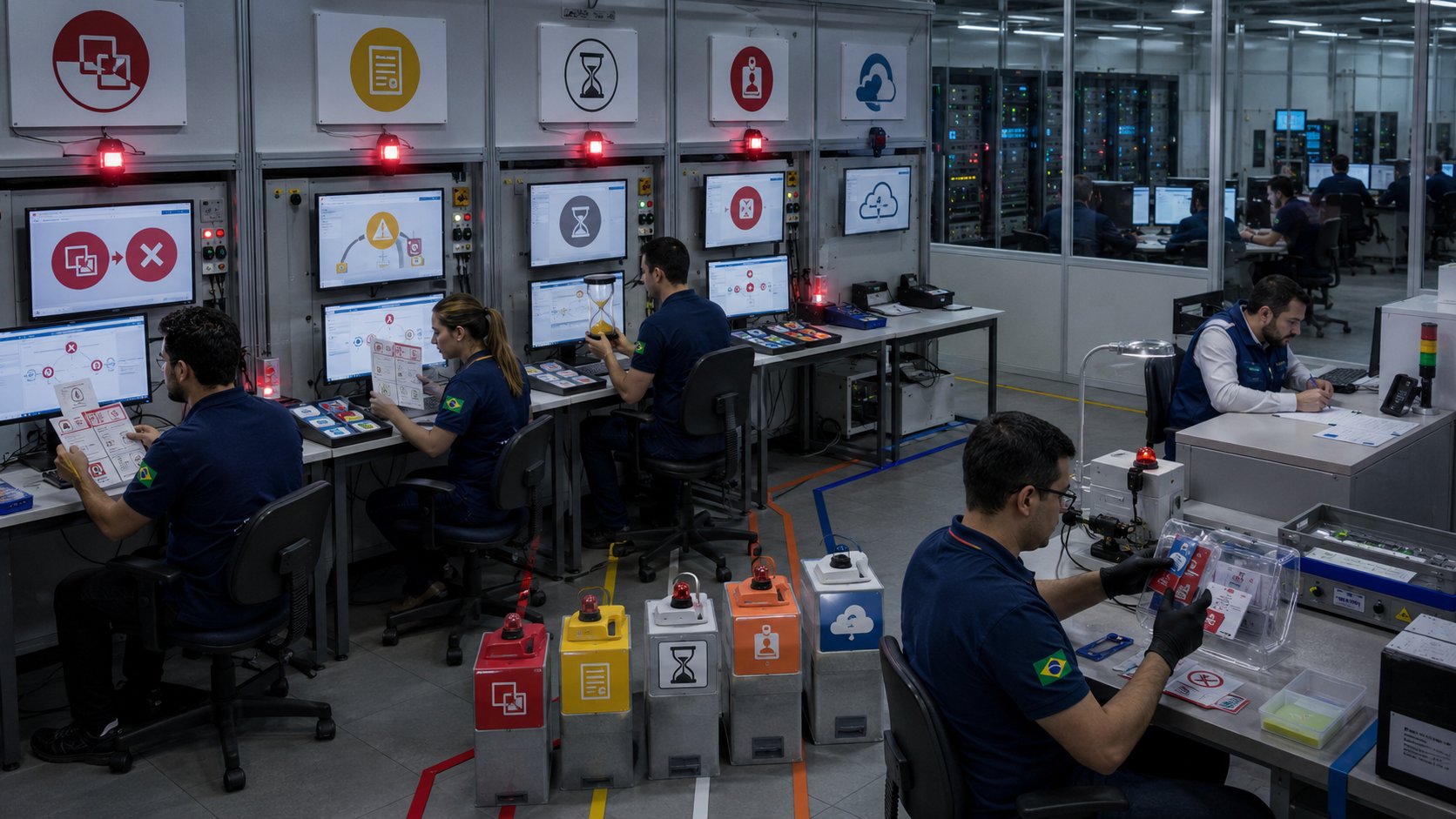 Equipe testando falhas e recuperação das integrações do BotConversa