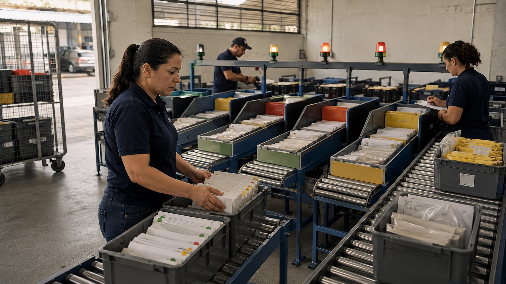 Estação de triagem qualificando leads de vendas recebidos pelo WhatsApp