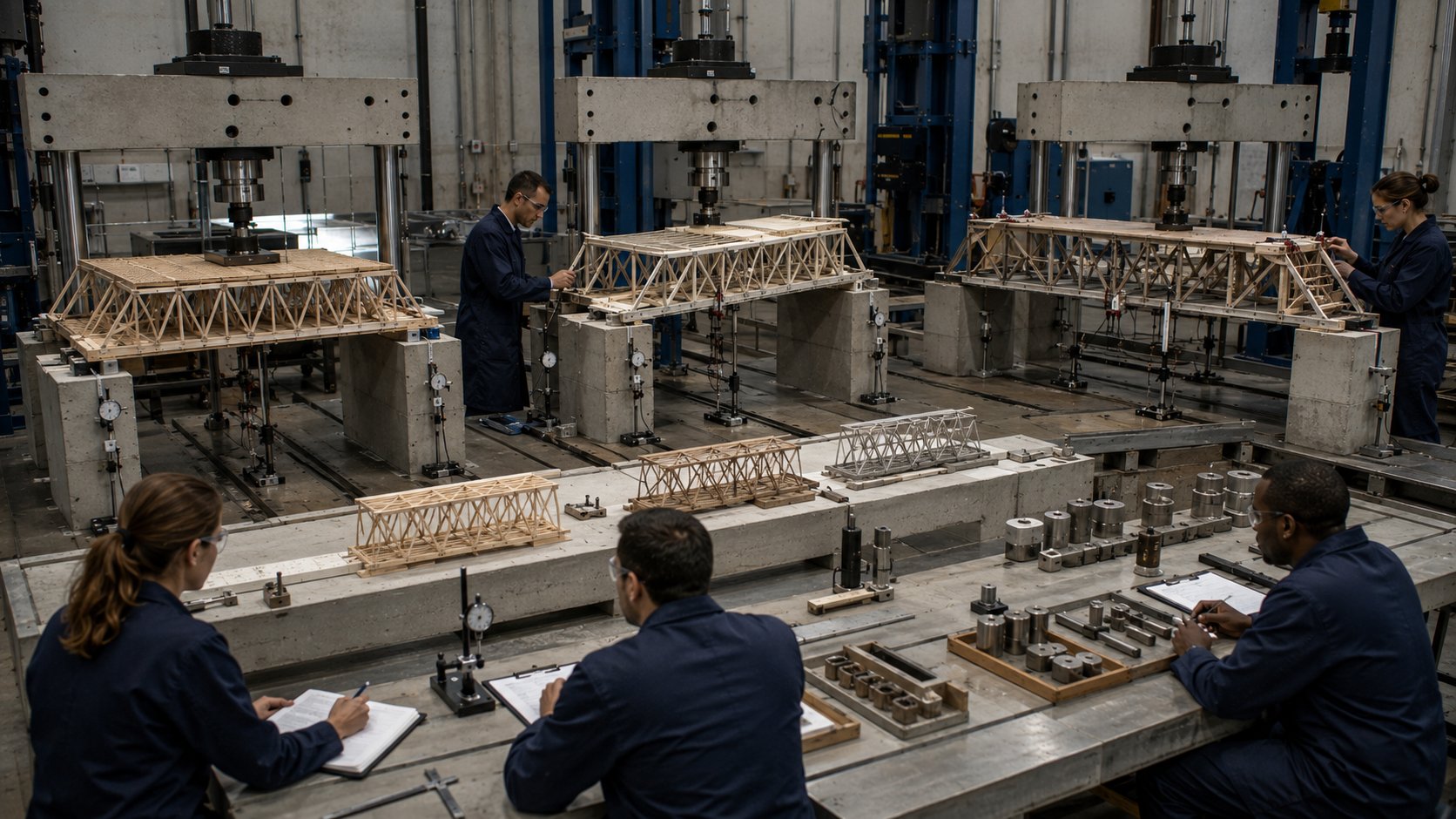 Laboratório de metrologia representando qualidade e calibração de dados empresariais
