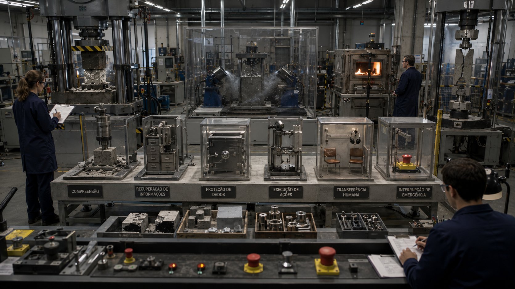 Laboratório sensorial de alimentos representando avaliação de qualidade e experiência no atendimento com IA